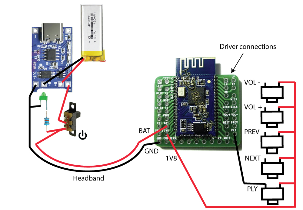 Homemade Bluetooth Speaker Circuit Diagram